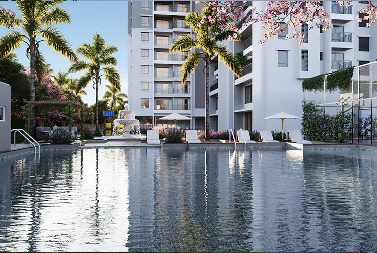 Sapthagiri Nirvana landscaped gardens and lush green open spaces Gunjur